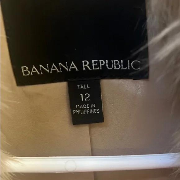 BANNA REPUBLIC - Elegant Tan Faux Fur Trimmed Women's Jacket size 12 - Picture 4 of 9